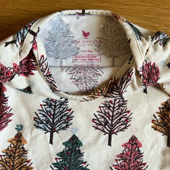 Pink Chicken Pajamas Pink Chicken Christmas Tree Pajamas Poshmark